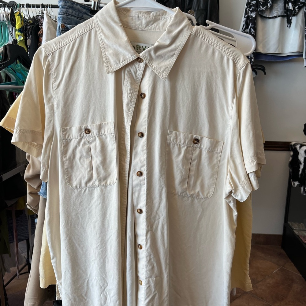 Orvis Cream Button-Up Shirt